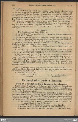 Photographischer Verein in Hannover