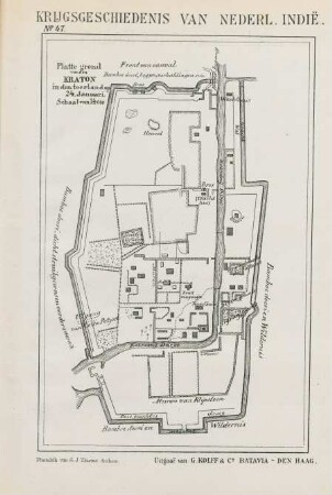 No. 47. Platte grond van den Kraton en den toestandt op 24. Januari 1874