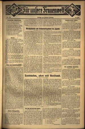 Zweite Ausgabe vom Donnerstag, den 14. Juli 1932.