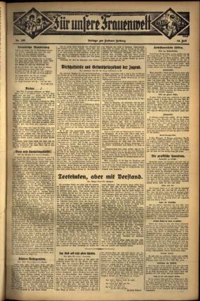 Zweite Ausgabe vom Donnerstag, den 14. Juli 1932.