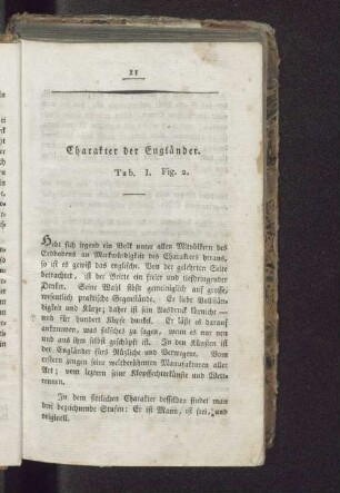 Charakter der Engländer. Tab. I. Fig. 2.