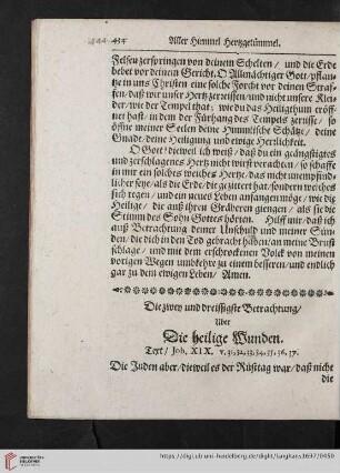 Die zwey und dreissigste Betrachtung uber die heilige Wunden