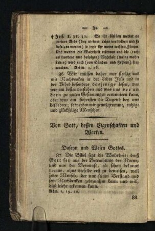 Von Gott, dessen Eigenschaften und Werken