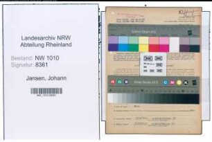 Entnazifizierung Johann Jansen , geb. 29.06.1897 (Vorarbeiter)