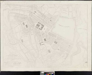 Plan zum Aufbau der eingeäscherten Stadttheile