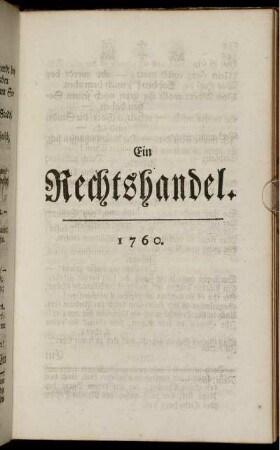 Ein Rechtshandel.