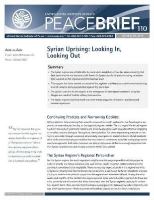 Syrian uprising: looking in, looking out