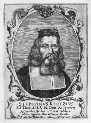 Bildnis des Theologen in Flensburg und Schleswig-Holsteinischen Generalsuperintendenten Stephan Klotz