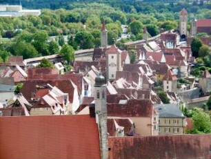 Rothenburg ob der Tauber: Stadtansicht Altstadt