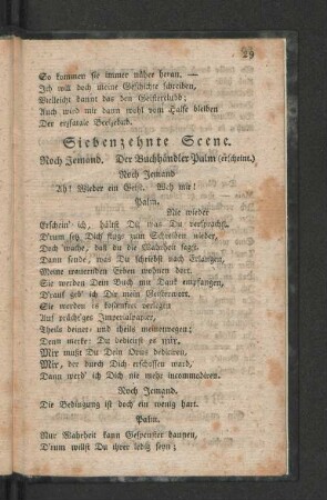 Siebenzehnte Scene.