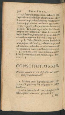 Constitutio XXIII.