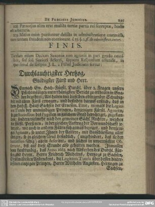 Durchlauchrigster Hertzog, Gnädigster Fürst und Herr