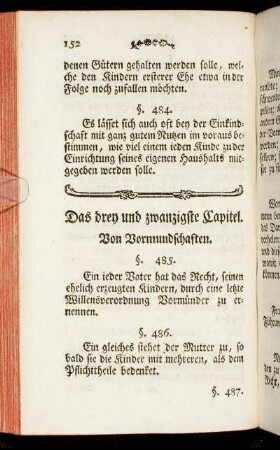 Das drey und zwanzigste Capitel. Von Vormundschaften.