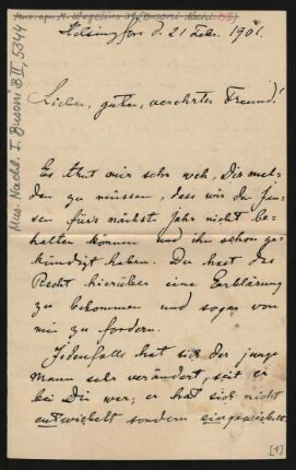 Brief an Ferruccio Busoni : 21.02.1901-24.02.1901