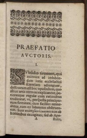 Praefatio Auctoris.