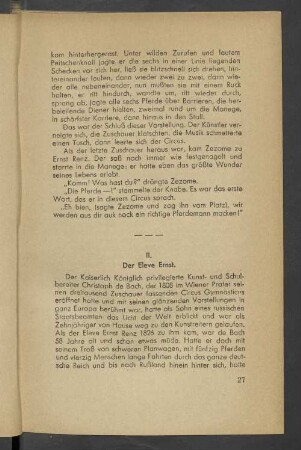 II. Der Eleve Ernst
