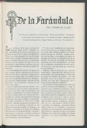 De la Farándula