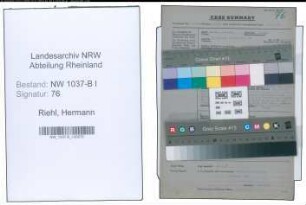 Entnazifizierung Hermann Riehl , geb. 00.00.0000 (Justizsekretaer)