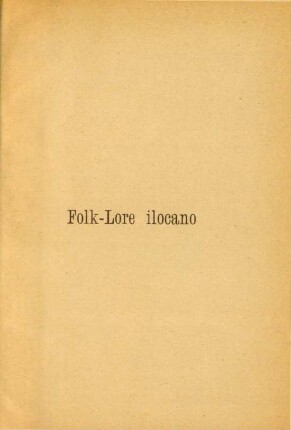 Folk-lore ilocano