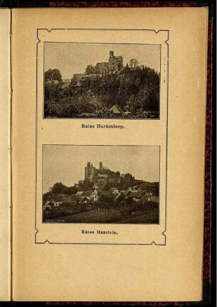 Ill. Ruine Hardenberg Ill. Ruine Hanstein