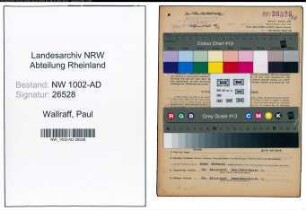 Entnazifizierung Paul Wallraff, geb. 24.08.1887 (Verw.Obersekretaer)