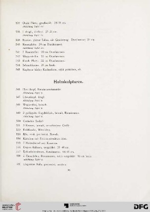 Holzskulpturen (Nr. 546-559)