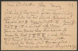 Brief an B. Schott's Söhne : 27.01.1892