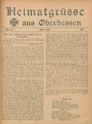 35.1918: Heimatgrüße aus Oberhessen