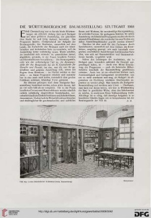Die württembergische Bauausstellung Stuttgart 1908