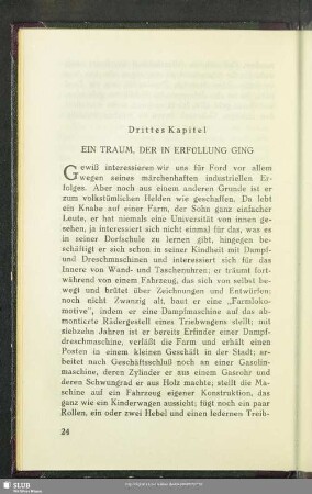 Drittes Kapitel: Ein Traum, Der In Erfüllung Ging