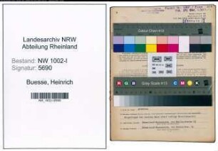 Entnazifizierung Heinrich Buesse, geb. 24.10.1865 (Prokurist)