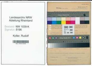 Entnazifizierung Rudolf Koller , geb. 29.09.1912 (Angestellter)