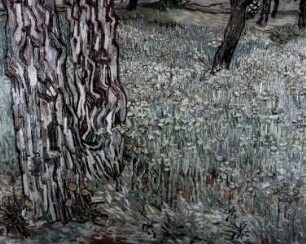 Wiese mit Löwenzahn und Baum