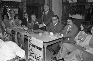 Abschlusskundgebung der CDU Karlsruhe im Bundestagswahlkampf 1976