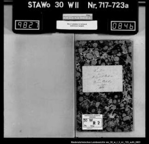 Zivilstandsregister Steterburg (Kanton Wolfenbüttel) mit Nortenhof