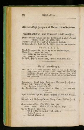 Militär-Erziehungs- und Unterrichts-Anstalten.