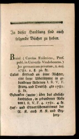 In dieser Handlung sind auch folgende Bücher zu haben