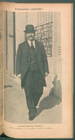 Ingeniero Santiago Barabino, nuevo presidente de la Sociedad Científica Argentina - [Retrato]