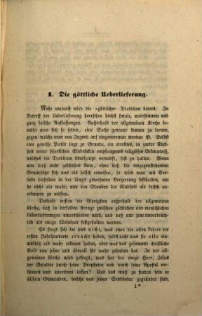 Der Mensch nach der Glaubenslehre der allgemeinen Kirche und im spekulativen Systeme Günther's : theologische und philosophische Studien, 2. Traditionelle Studie