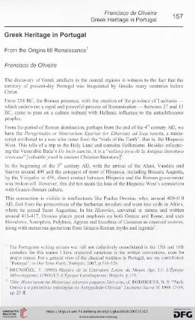 Greek Heritage in Portugal