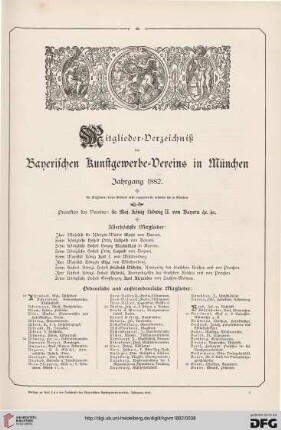 Mitgliederverzeichniß des Bayerischen Kunstgewerbe-Vereins in München