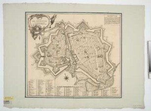 Plan von Hannover, Kupferstich, 1747