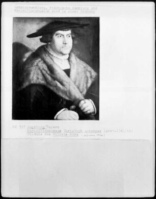 Bildnisdiptychon — Bildnis Wilhelm Merz