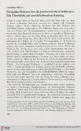 1: Deutsche Malerei des 16.Jahrhunderts in Schlesien : ein Überblick mit anschließendem Katalog