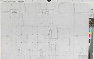 Münster (Münster) Strafanstalt Heizwerk und Werkstättengebäude Grundriß Erdgeschoß 1964 1 : 100 70 x 110 Pause Staatshochbauamt Münster Regierung Münster Nr. 34026