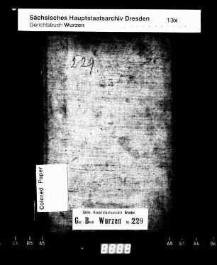 Konsensbuch von Röcknitz (beider Anteile) und Treben (bei Wurzen)