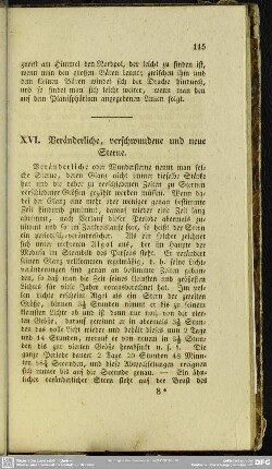 XVI. Veränderliche, verschwundene und neue Sterne