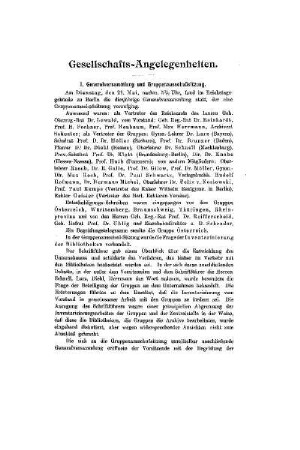 Gesellschafts-Angelegenheiten