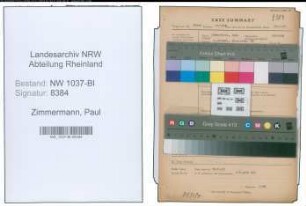 Entnazifizierung Paul Zimmermann , geb. 03.01.1910 (Klempner)