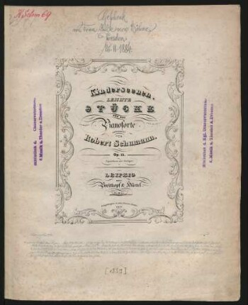 Kinderscenen. : Leichte Stücke Für Das Pianoforte ; Op. 15.